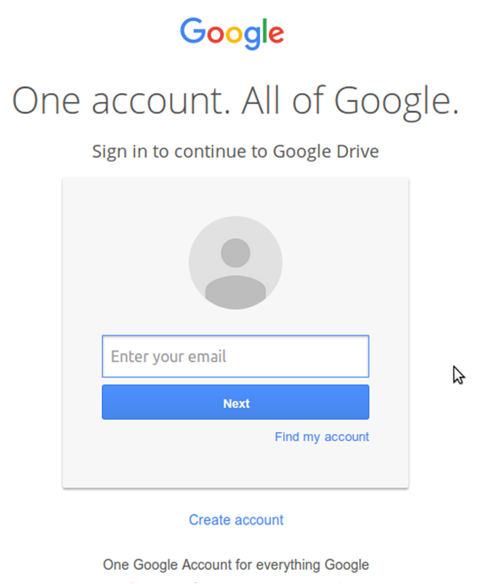 Ingresar a google drive