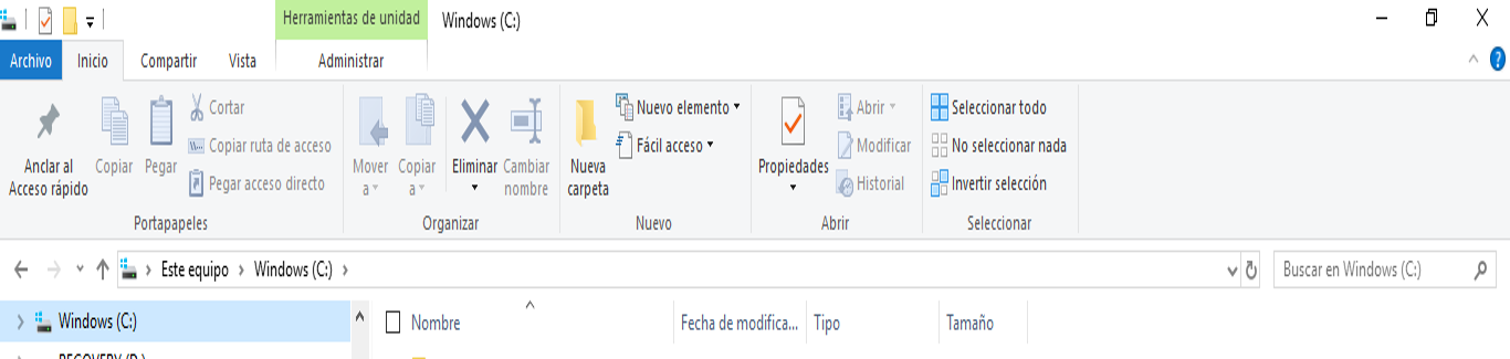 Abrir y ver el Explorador de Archivos en Windows 10